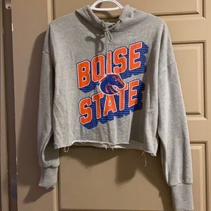 Boise state crop hoodie